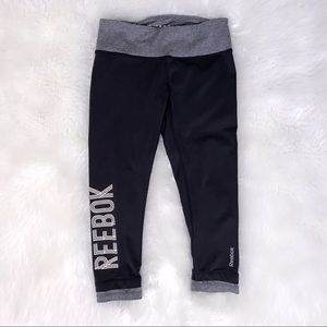 Reebok Black & Gray Workout Capri’s-EUC-Sz XS